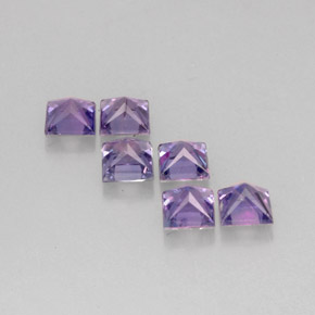  ct natürliche violetter Saphir-Edelsteine, Quadrat, VVS-VS