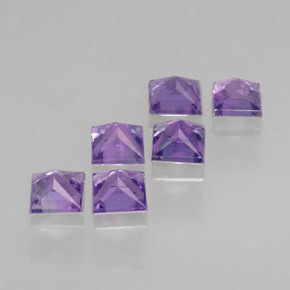  ct natürliche violetter Saphir-Edelsteine, Quadrat, VVS-VS