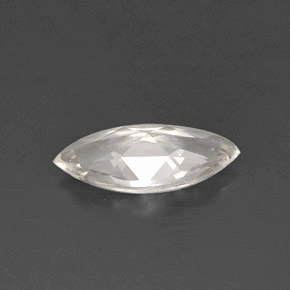 0,57 ctw natürlicher weißer Saphir, Marquise, VVS