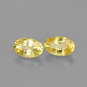  ct natürliche gelber Saphir-Edelsteine, Oval Schliff, VS