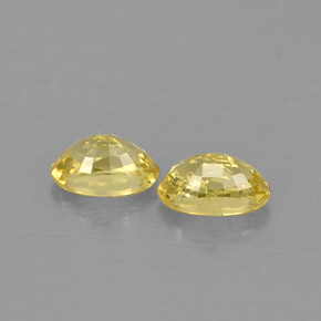  ct natürliche gelber Saphir-Edelsteine, Oval Schliff, VS
