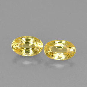  ct natürliche gelber Saphir-Edelsteine, Oval Schliff, VS
