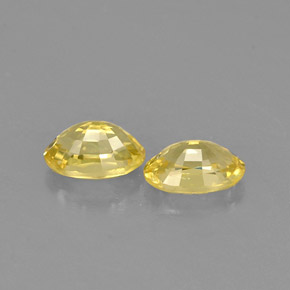  ct natürliche gelber Saphir-Edelsteine, Oval Schliff, VS