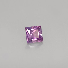 0,42 ctw natürlicher violetter Saphir, Quadrat, VS
