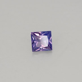 0,46 ctw natürlicher violetter Saphir, Quadrat, VS