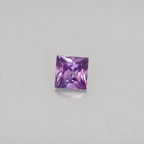 0,38 ctw natürlicher violetter Saphir, Quadrat, VS-SI