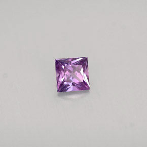 0,38 ctw natürlicher violetter Saphir, Quadrat, VS-SI