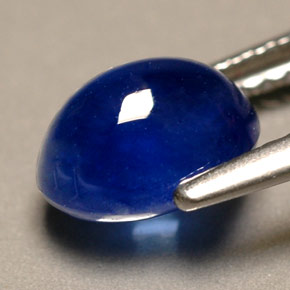 2,08 ctw natürlicher blauer Saphir, Transparent, Transparent / Lichtdurchlässig