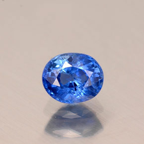 0,58 ctw natürlicher blauer Saphir, Oval Schliff, VS