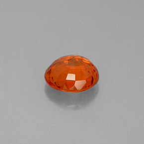 1,28 ctw natürlicher orangefarbener Saphir, Rundschliff, VS