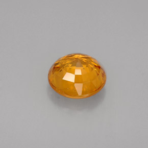 1,55 ctw natürlicher orangefarbener Saphir, Rundschliff, VVS