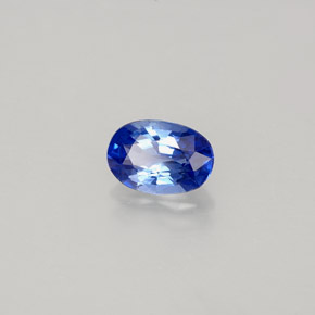 0,61 ctw natürlicher blauer Saphir, Oval Schliff, VVS