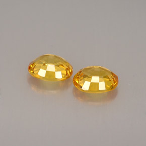  ct natürliche gelber Saphir-Edelsteine, Oval Schliff, VVS
