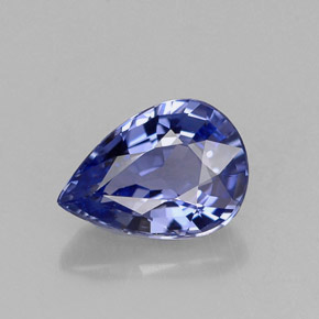0,99 ctw natürlicher blauer Saphir, Birnenform, VVS-VS