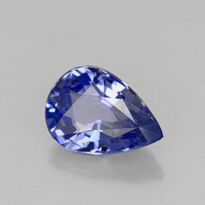 0,99 ctw natürlicher blauer Saphir, Birnenform, VVS-VS