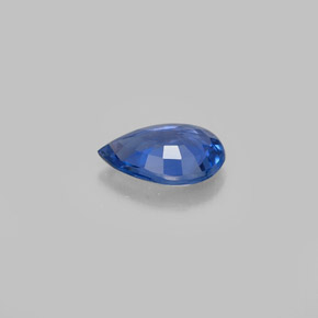 0,72 ctw natürlicher blauer Saphir, Birnenform, VVS
