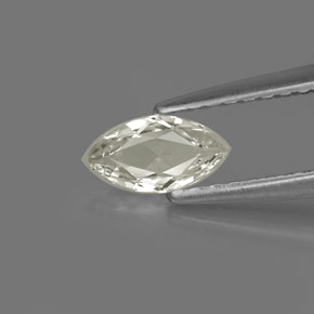 0,40 ctw natürlicher weißer Saphir, Marquise, VVS