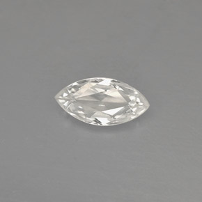 0,49 ctw natürlicher weißer Saphir, Marquise, VVS
