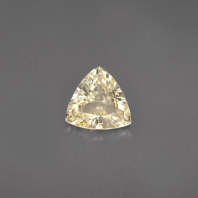 0,78 ctw natürlicher gelber Saphir, Trillion, VVS