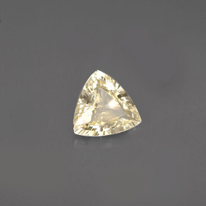 0,78 ctw natürlicher gelber Saphir, Trillion, VVS