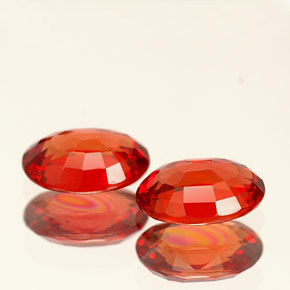  ct natürliche orangefarbener Saphir-Edelsteine, Oval Schliff, VVS