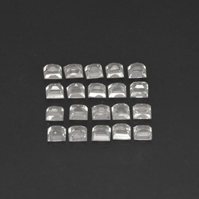  ct natürliche weißer Saphir-Edelsteine, Quadrat, VVS