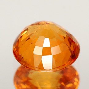 0,98 ctw natürlicher orangefarbener Saphir, Rundschliff, VS