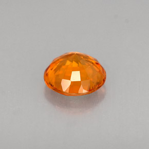 1,13 ctw natürlicher orangefarbener Saphir, Rundschliff, VVS-VS