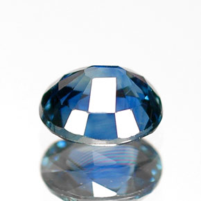 0,65 ctw natürlicher blauer Saphir, Oval Schliff, VVS