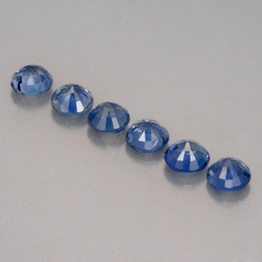  ct natürliche blauer Saphir-Edelsteine, Rundschliff, VVS-VS