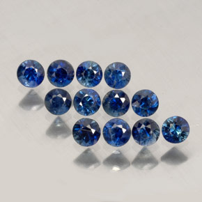  ct natürliche blauer Saphir-Edelsteine, Rundschliff, VVS-VS