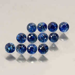  ct natürliche blauer Saphir-Edelsteine, Rundschliff, VVS-VS