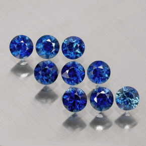  ct natürliche blauer Saphir-Edelsteine, Rundschliff, VVS-VS