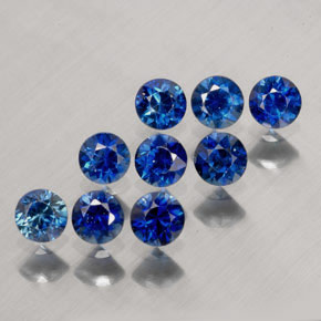  ct natürliche blauer Saphir-Edelsteine, Rundschliff, VVS-VS