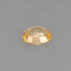 0,44 ctw natürlicher gelber Saphir, Oval Schliff, VVS