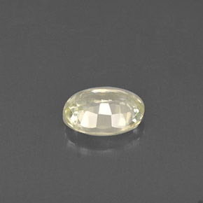 0,44 ctw natürlicher gelber Saphir, Oval Schliff, VVS