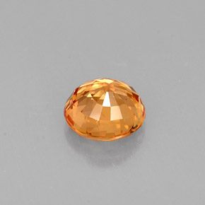 1,12 ctw natürlicher orangefarbener Saphir, Rundschliff, VS