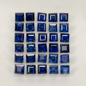  ct natürliche blauer Saphir-Edelsteine, Quadrat, VVS-VS