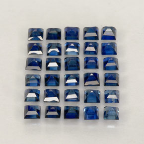  ct natürliche blauer Saphir-Edelsteine, Quadrat, VVS-VS