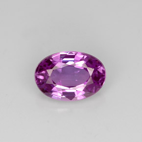 0,62 ctw natürlicher violetter Saphir, Oval Schliff, VVS