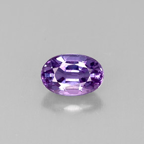 0,63 ctw natürlicher violetter Saphir, Oval Schliff, VVS