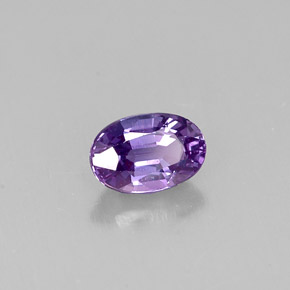 0,63 ctw natürlicher violetter Saphir, Oval Schliff, VVS