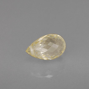 1,38 ctw natürlicher Gold Saphir, Briolette, VS-SI