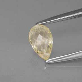 1,38 ctw natürlicher Gold Saphir, Briolette, VS-SI