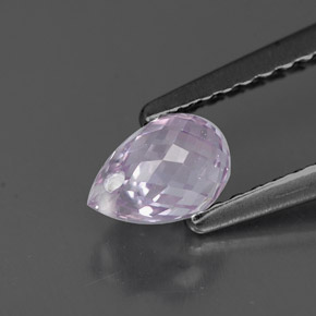 0,85 ctw natürlicher violetter Saphir, Briolette, VS