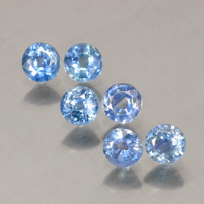  ct natürliche blauer Saphir-Edelsteine, Rundschliff, VVS-VS