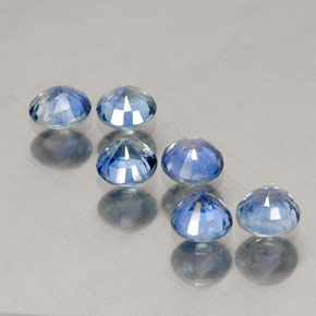  ct natürliche blauer Saphir-Edelsteine, Rundschliff, VVS-VS
