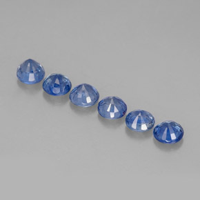  ct natürliche blauer Saphir-Edelsteine, Rundschliff, VVS-VS