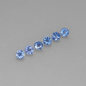  ct natürliche blauer Saphir-Edelsteine, Rundschliff, VVS-VS