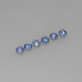  ct natürliche blauer Saphir-Edelsteine, Rundschliff, VVS-VS